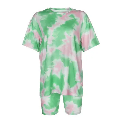 Tie-Dye Tee & Shorts Set