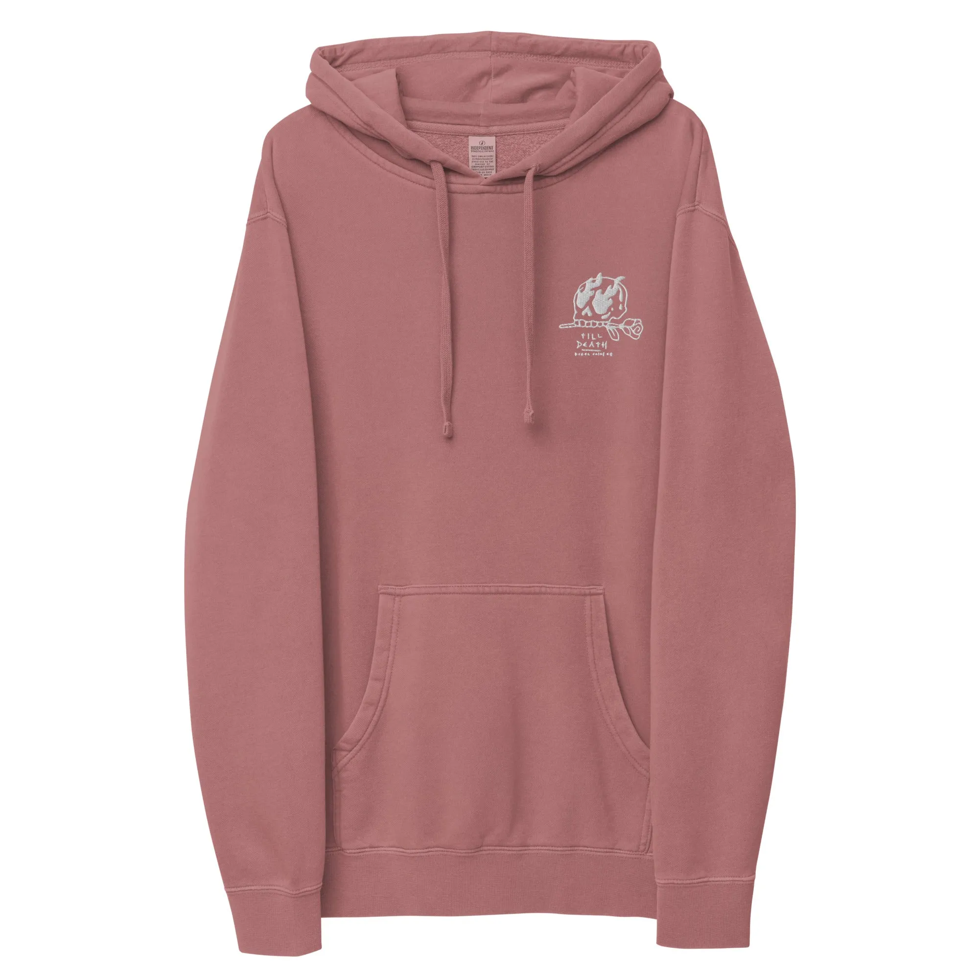 Till death Unisex pigment-dyed hoodie