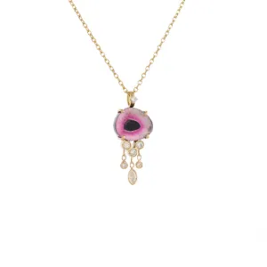 Tourmaline Jelly Fish Necklace