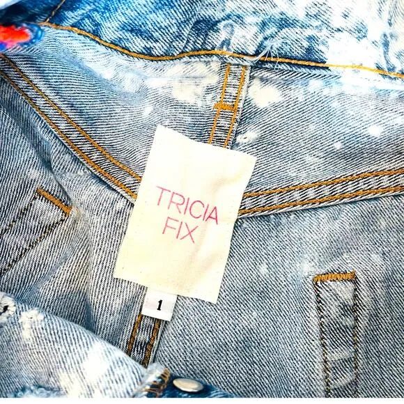 Tricia Fix Vintage Levi's 501 High Rise Cut Off Jean Shorts Side Cut Out RARE 2