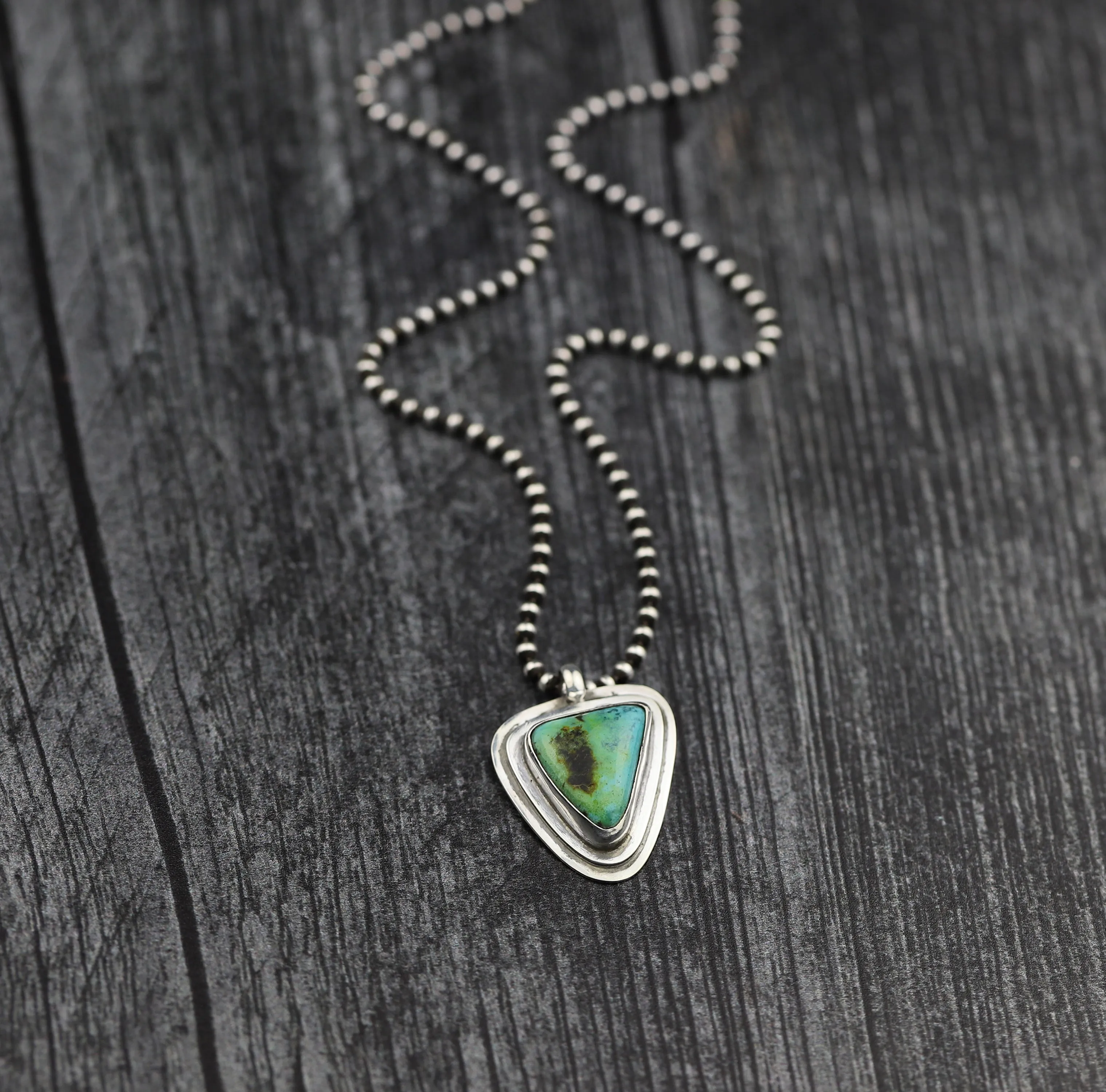 Turquoise Layered Sterling Necklace #7
