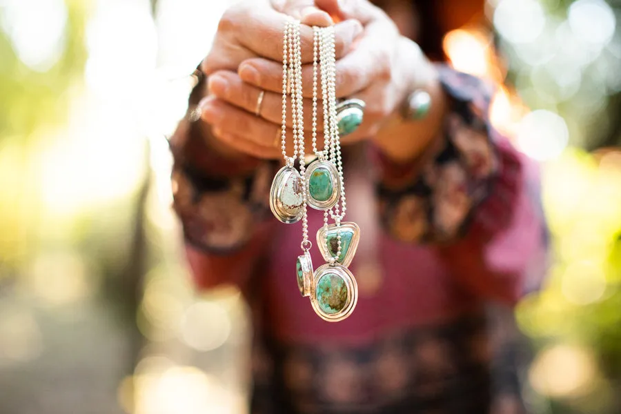 Turquoise Layered Sterling Necklace #7
