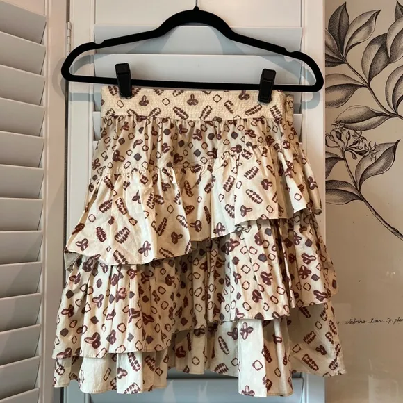 Ulla Johnson Shibori Layered Skirt - Size 2