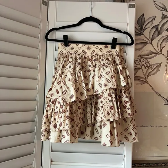 Ulla Johnson Shibori Layered Skirt - Size 2
