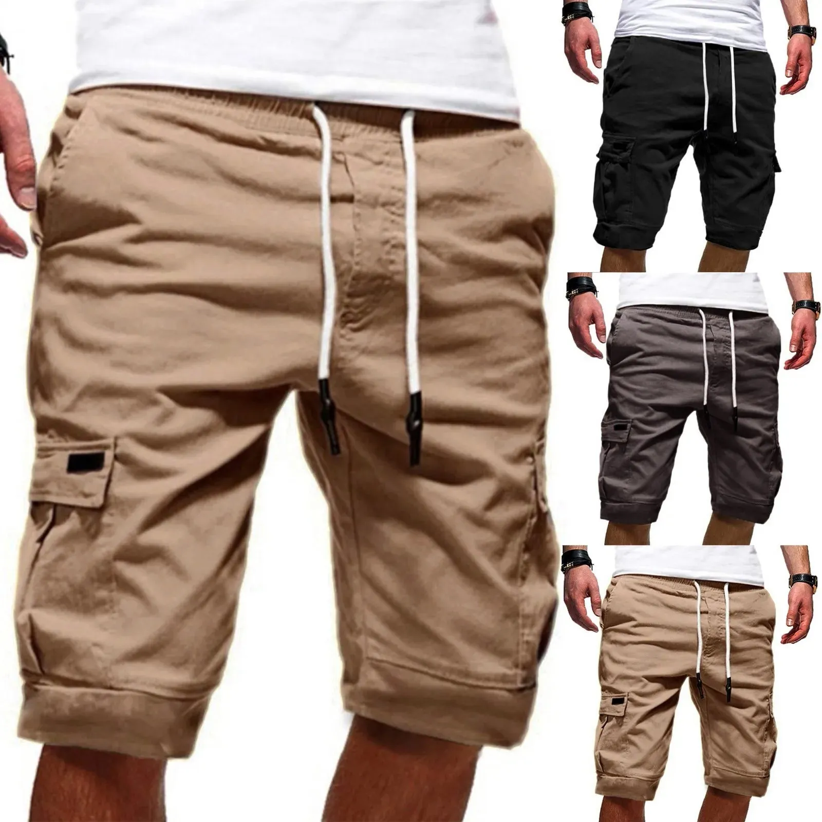 UrbanExplorer Grüne Cargo Jogger Shorts