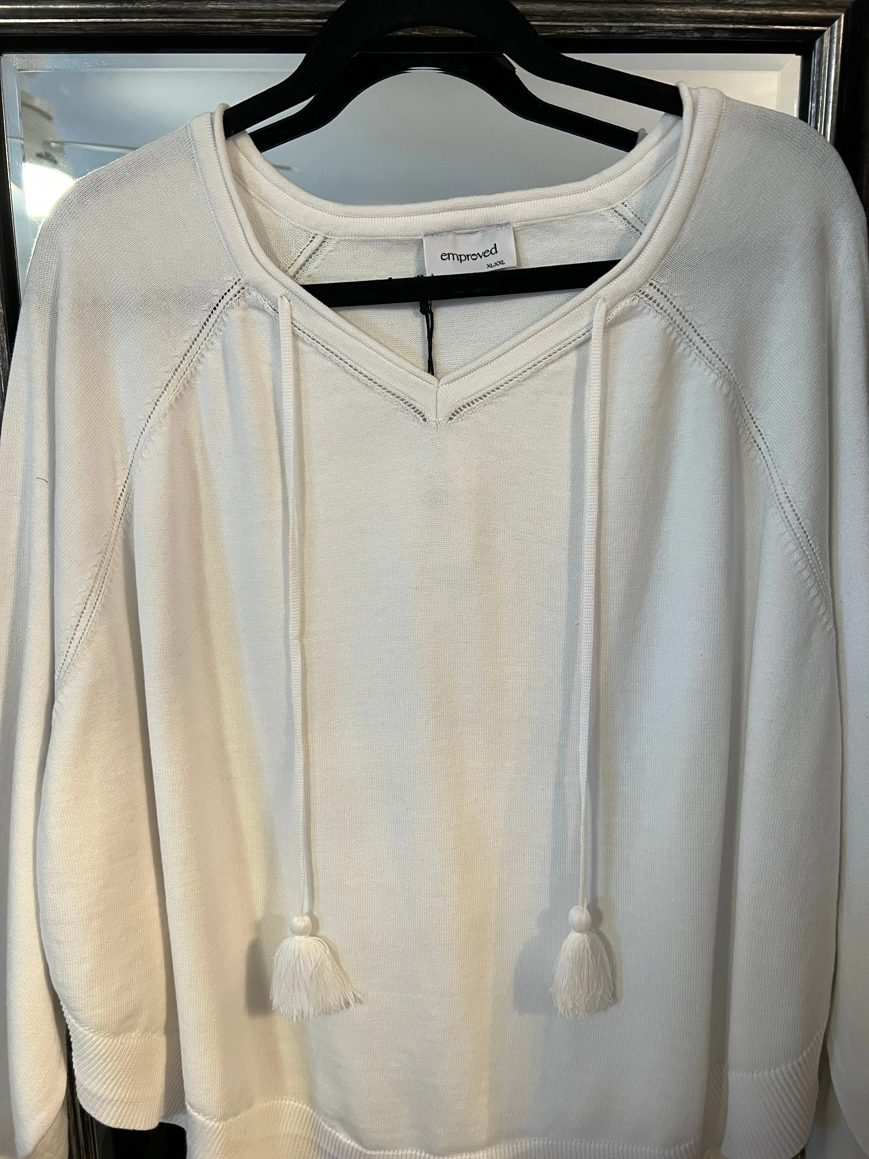 V Neck sweater poncho