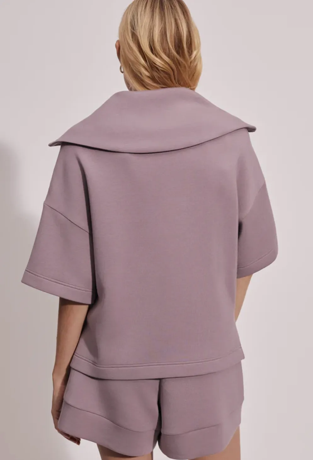 Varley | Willow Short Sleeve Half Zip {Quail}