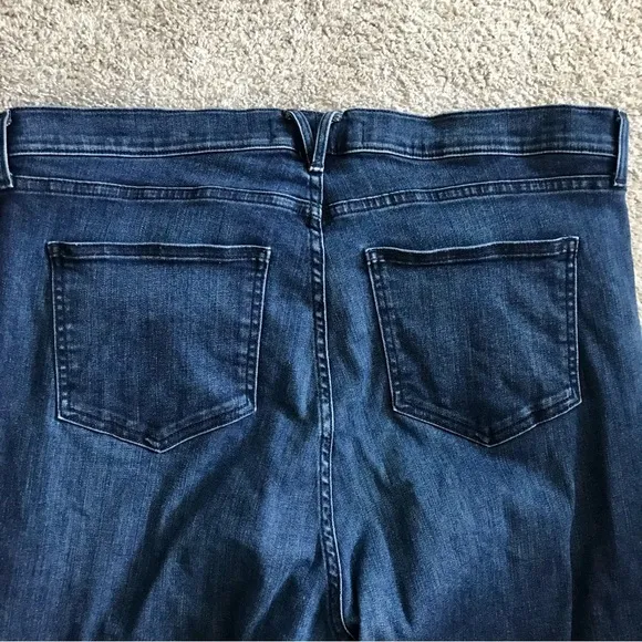 Veronica Beard Carolyn Baby Boot High Rise Jeans Size 22 Midnight Blue