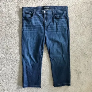 Veronica Beard Carolyn Baby Boot High Rise Jeans Size 22 Midnight Blue