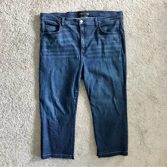 Veronica Beard Carolyn Baby Boot High Rise Jeans Size 22 Midnight Blue
