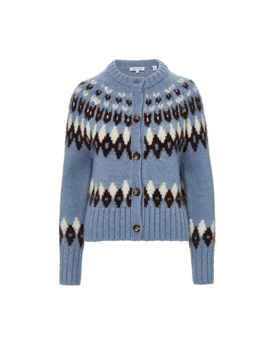 Veronica Beard Christina Fairisle Cardigan