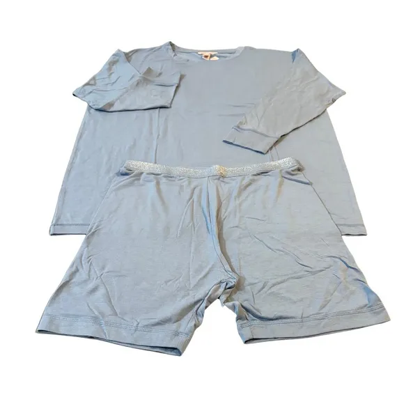 Victoria’s Secret Brushed Modal Sleep Shirt &amp; Bike Shorts Set Two-Piece Set NWT