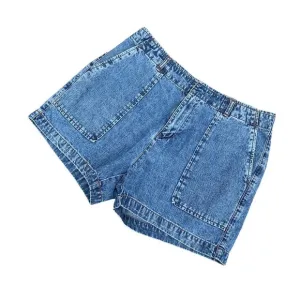 Vintage 90s calvin klein front pocket blue shorts