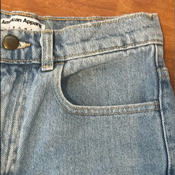 Vintage American Apparel high waist retro denim jean shorts 26
