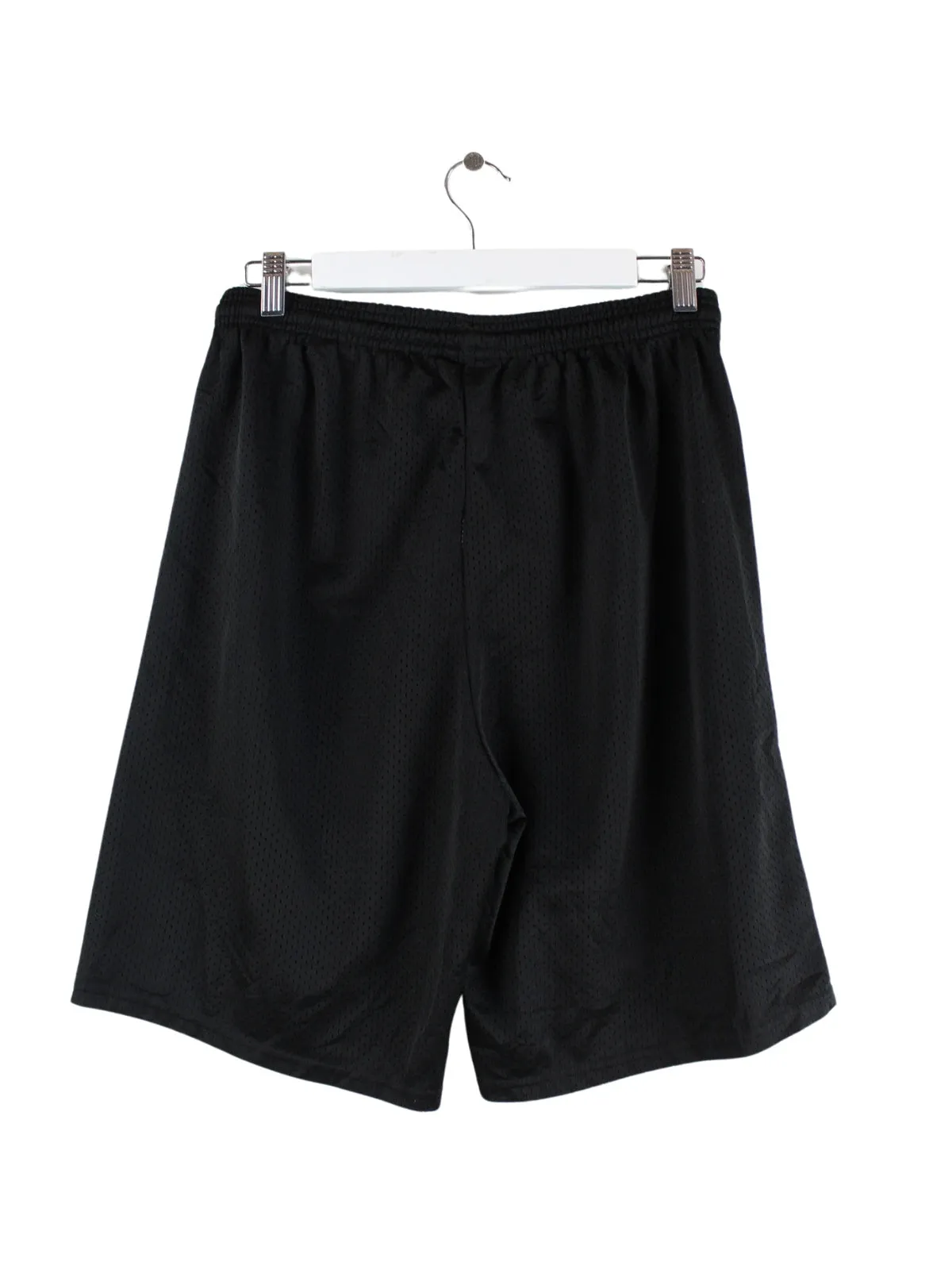 Vintage Football Print Mesh Shorts Schwarz M