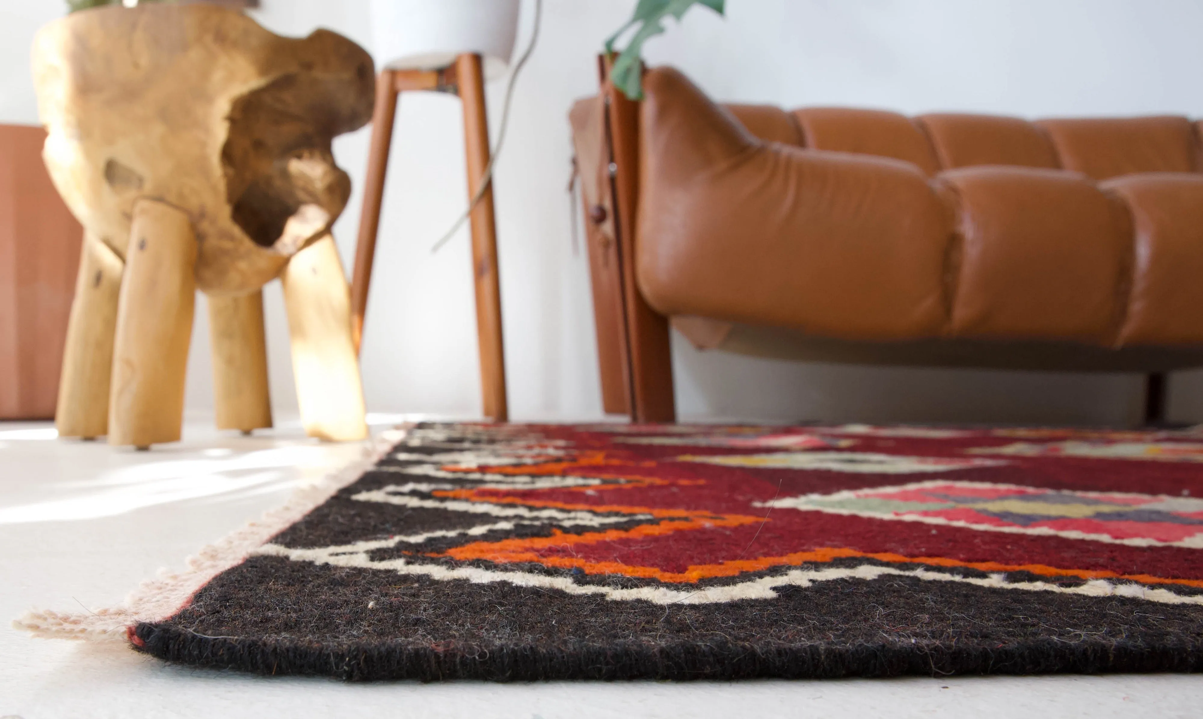 Vintage Turkish Bencik Kilim Rug 4'11"x7'11"