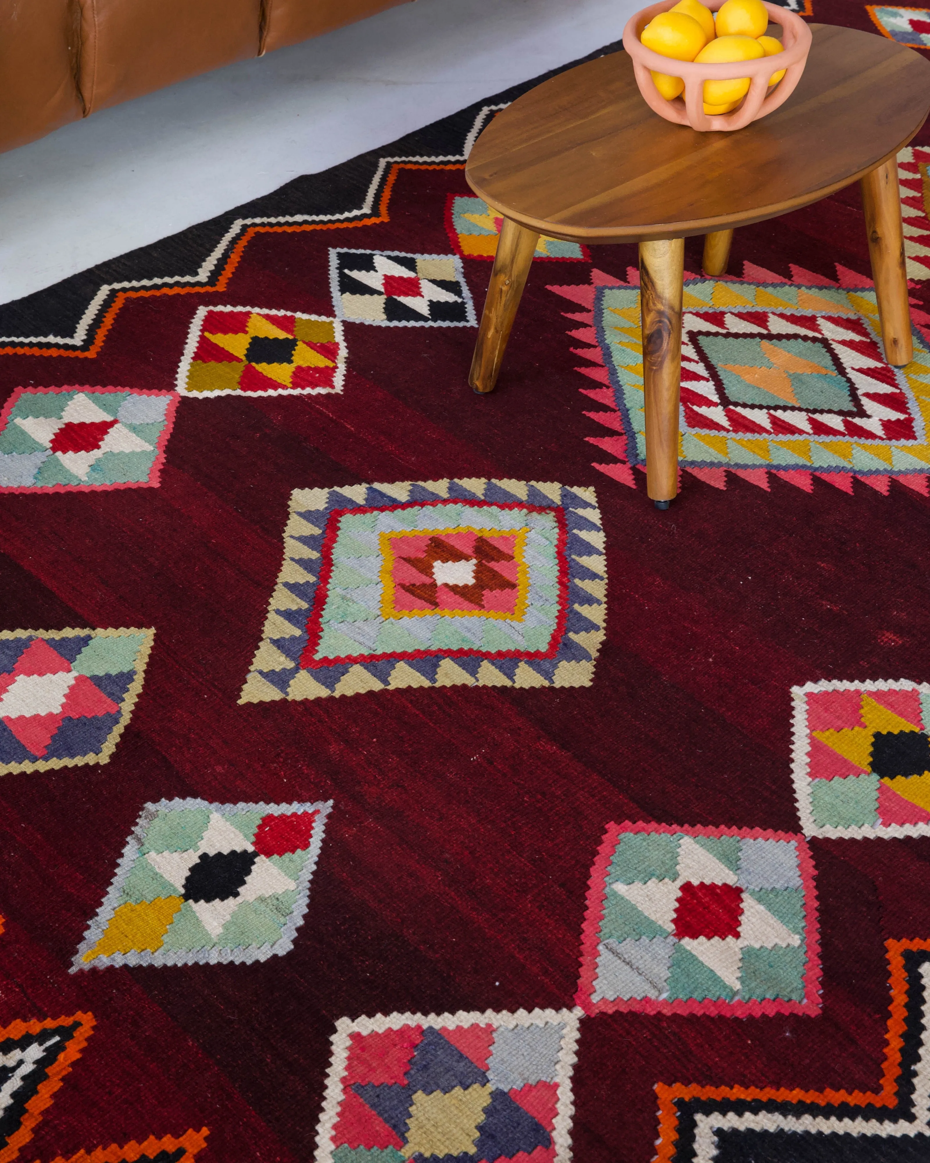 Vintage Turkish Bencik Kilim Rug 4'11"x7'11"