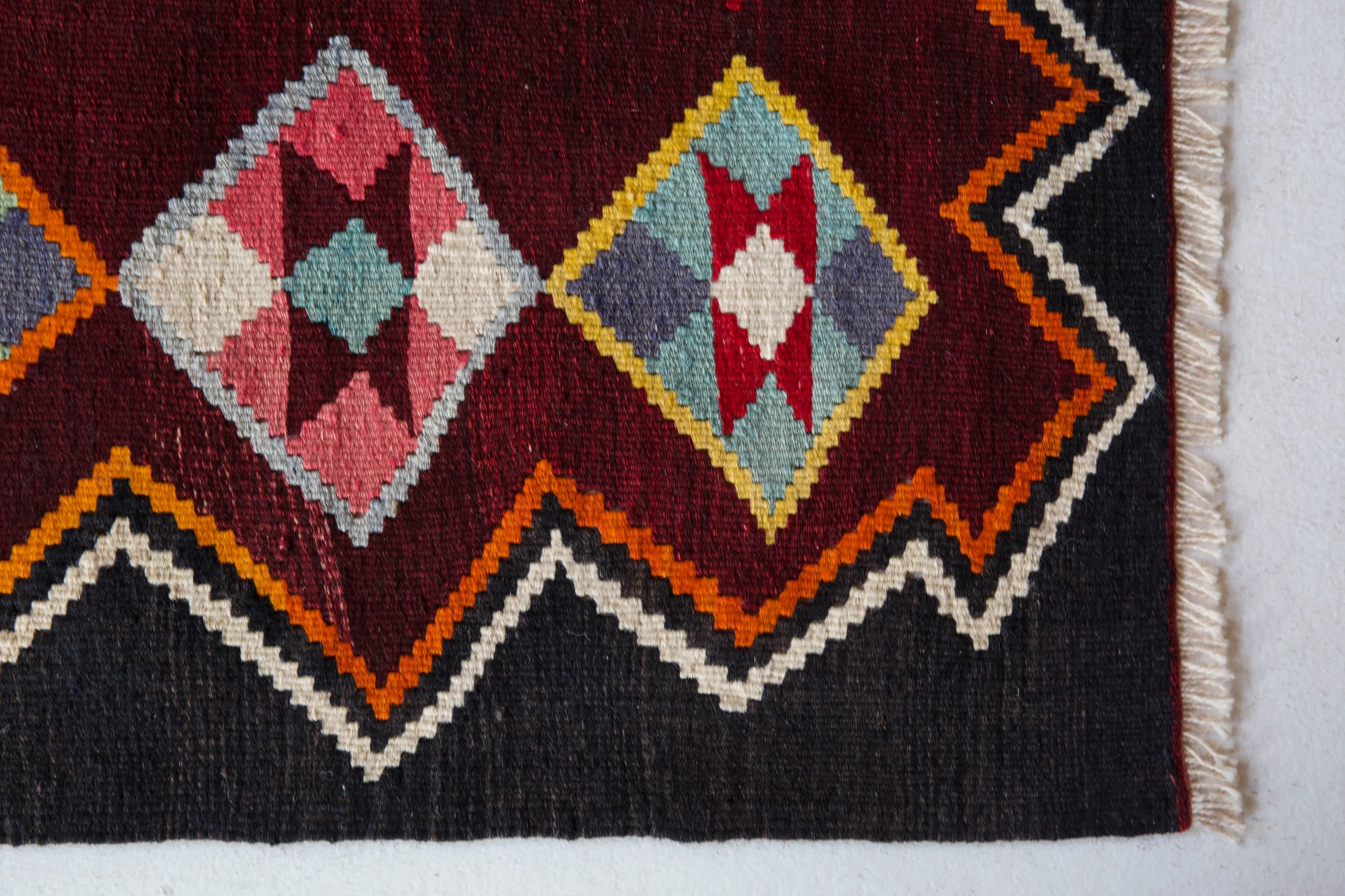 Vintage Turkish Bencik Kilim Rug 4'11"x7'11"
