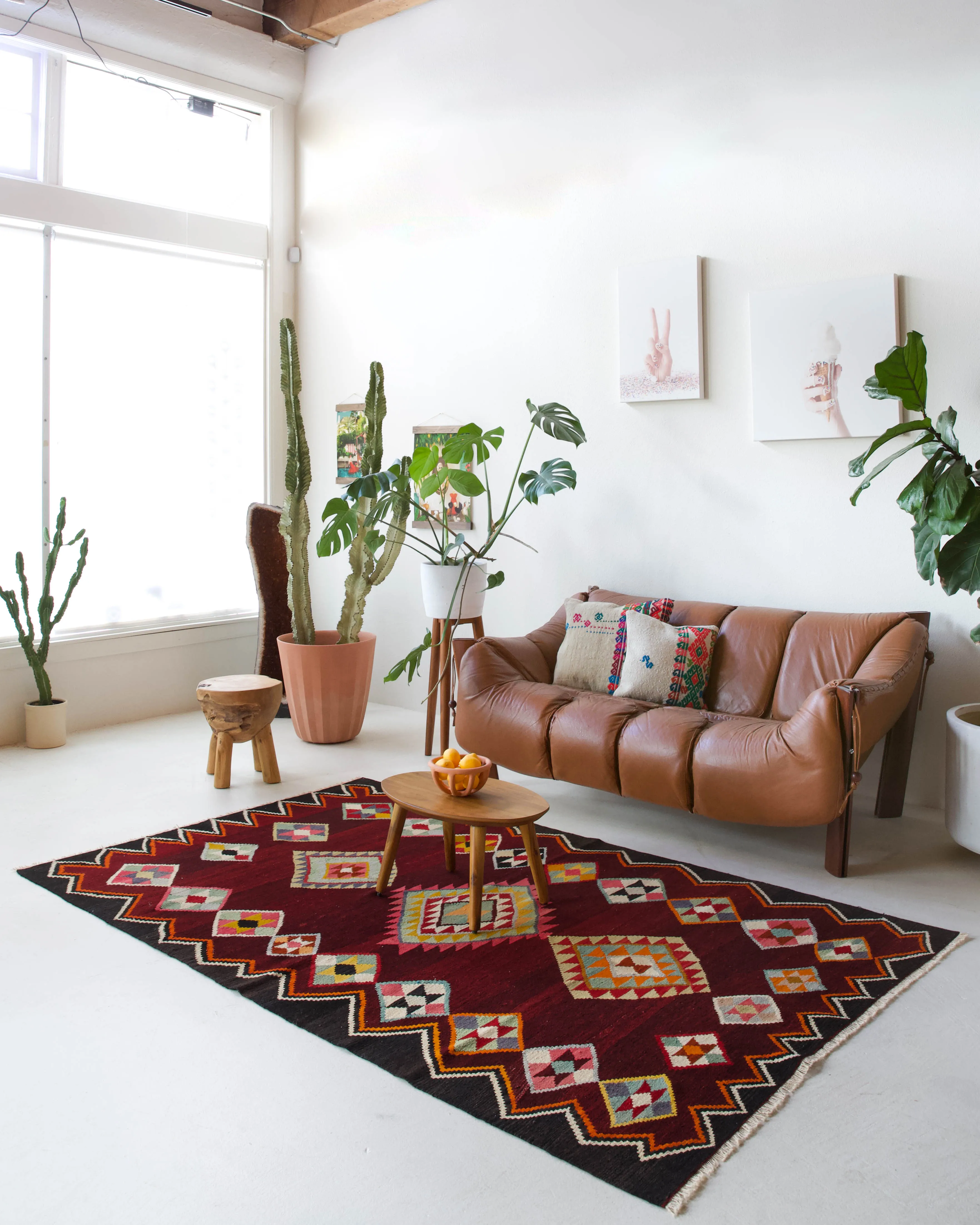 Vintage Turkish Bencik Kilim Rug 4'11"x7'11"
