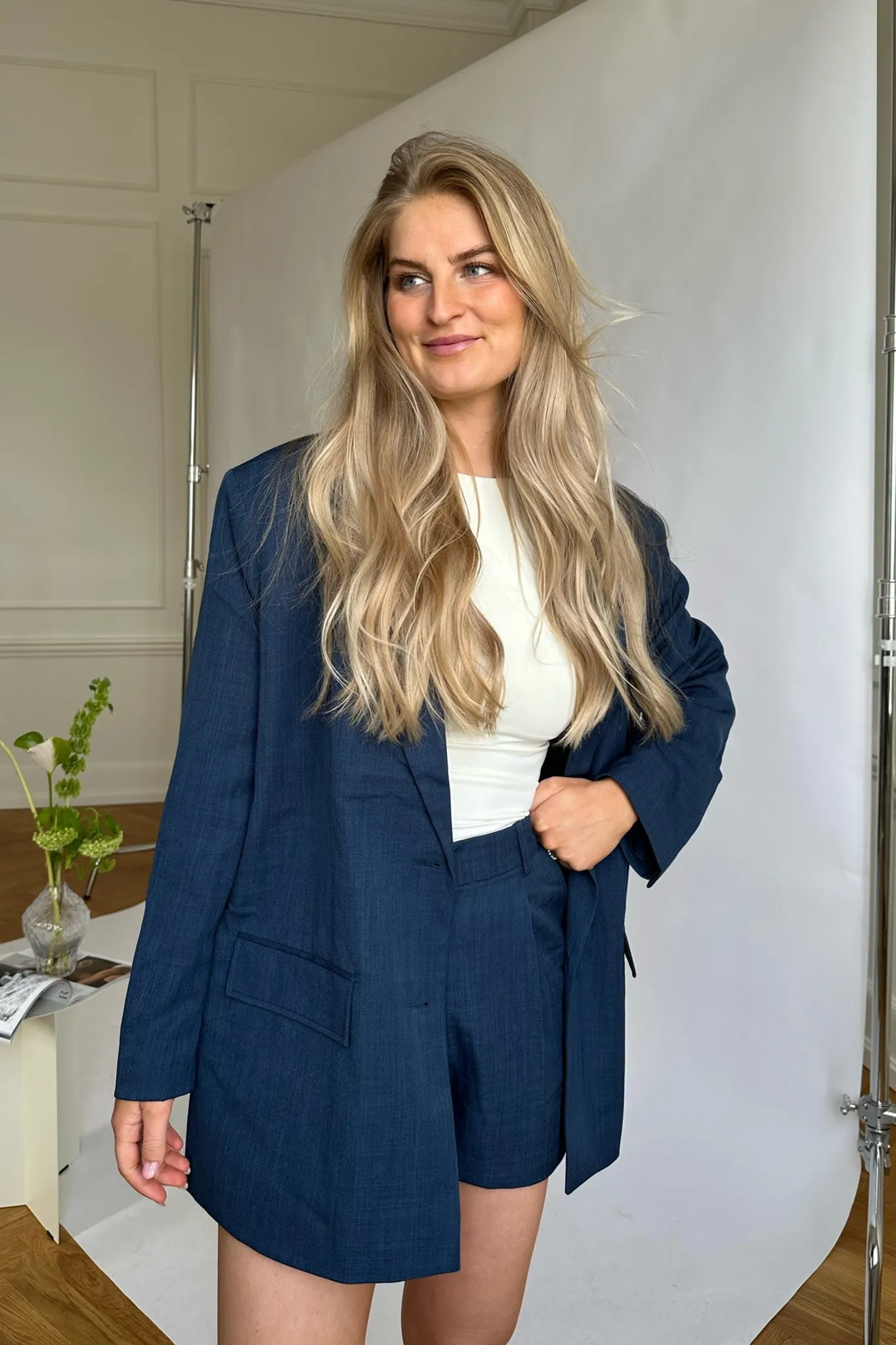 VMMathilde Oversized Blazer - Mørkeblå
