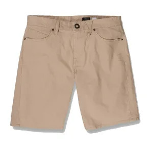 VOLCOM MODOWN CANVAS 5 POCKET SHORT GRAVEL