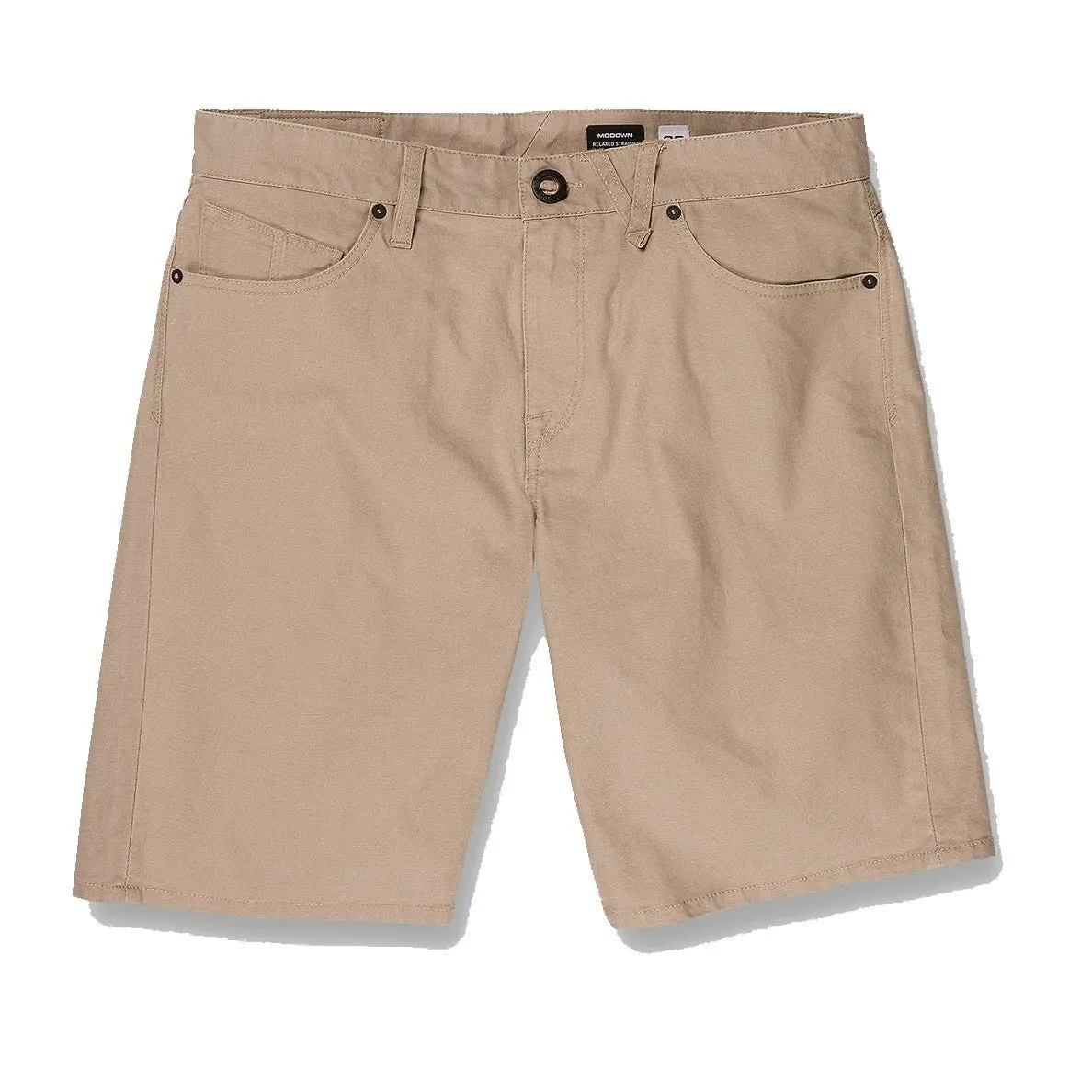 VOLCOM MODOWN CANVAS 5 POCKET SHORT GRAVEL