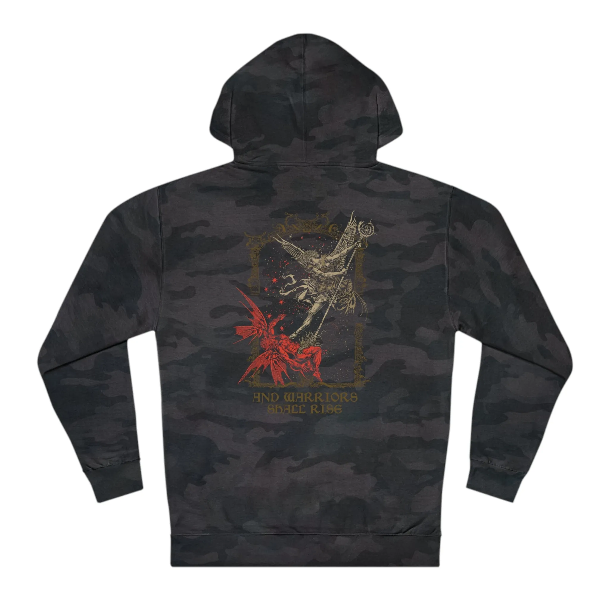 Warriors Shall Rise Camo Hooded Sweatshirt