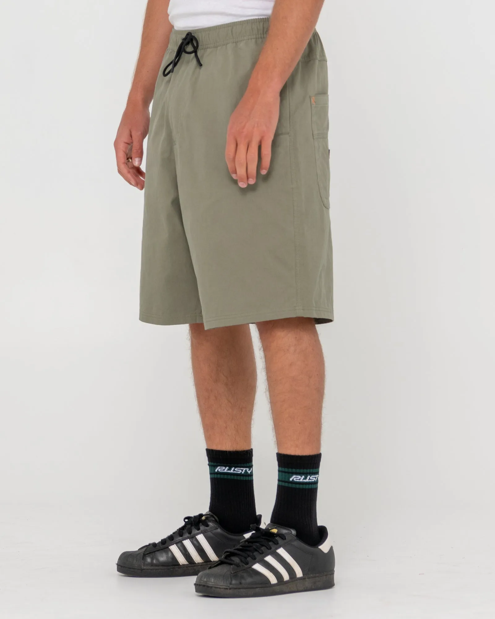 Wear Eva 22" Elastic Waist Baggy Short