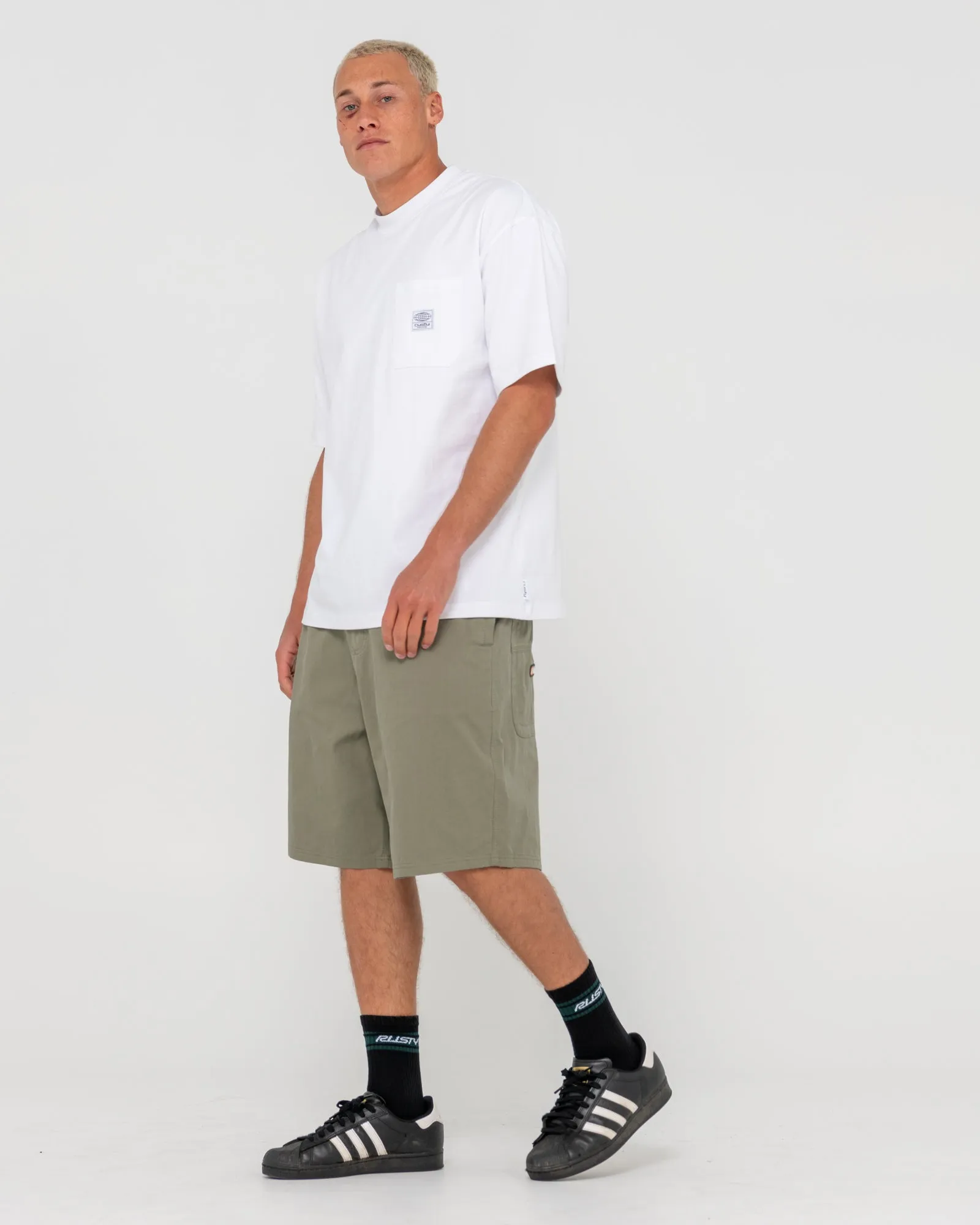 Wear Eva 22" Elastic Waist Baggy Short