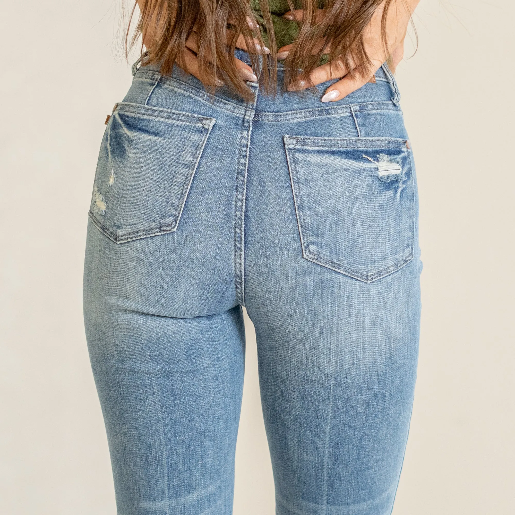 Weekday Blues High Rise Tummy Control Top Boot Cut Regular & Plus Sizes