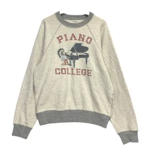 [XL] Kapital Piano College Chieftain Crewneck Sweatshirt Grey