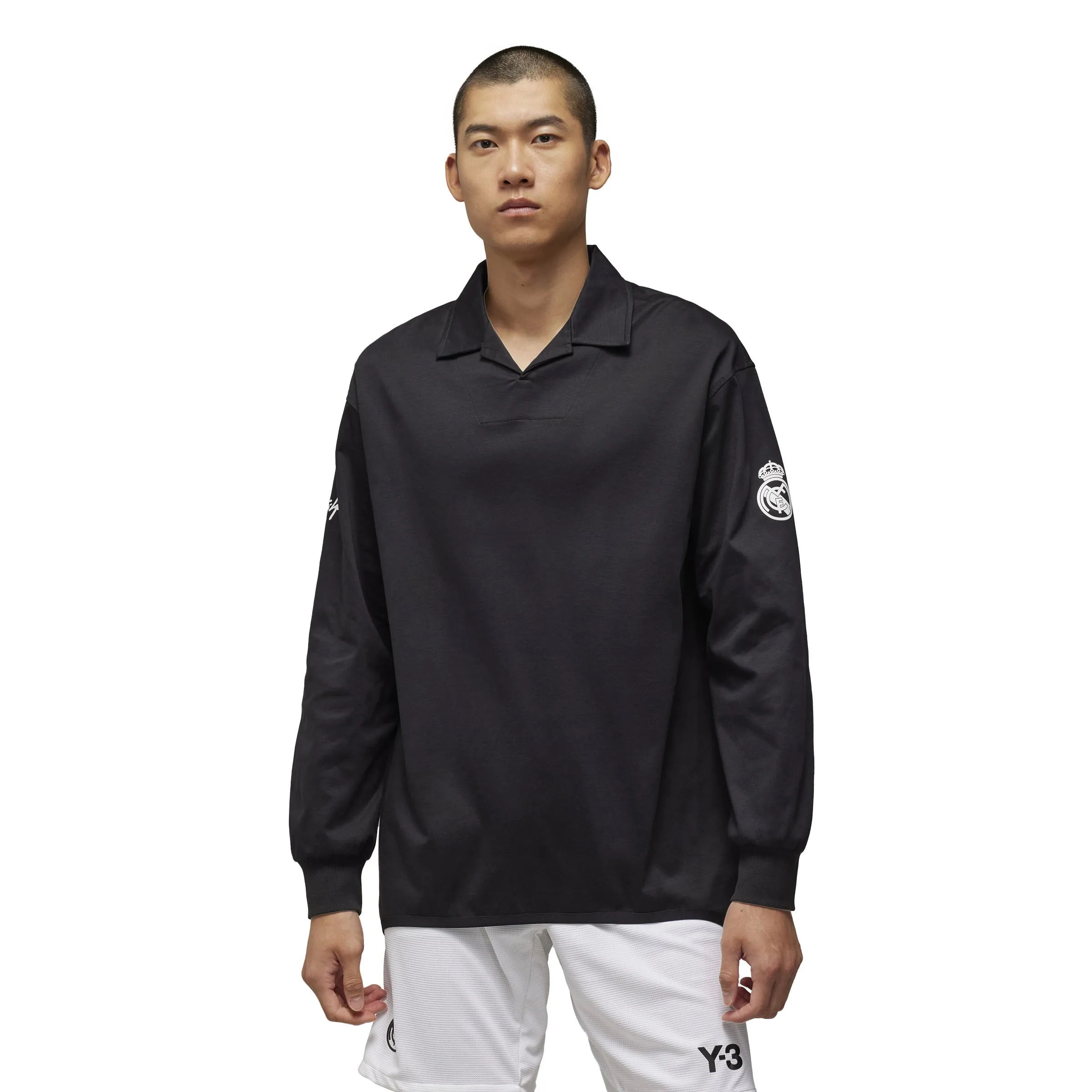 Y-3 Real Madrid Adult 2023-24 Long Sleeve Polo
