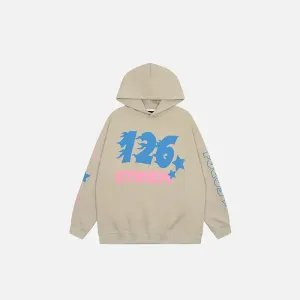 Y2K Cotton Hoody with 126 Prints for Streetwear Style