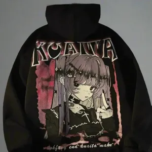 Y2K Full Zip Jacket with Cotton Blend Fabric and Printed Design